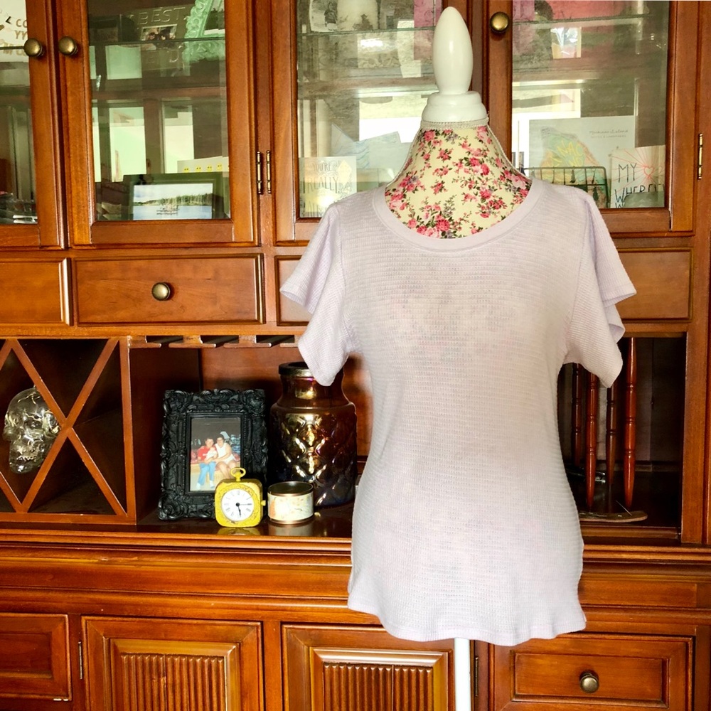 NWT Free People Flutter Sleeve Top large